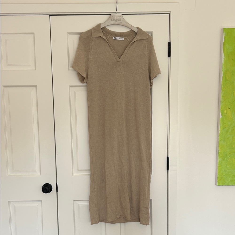 Zara Beige Maxi Dress